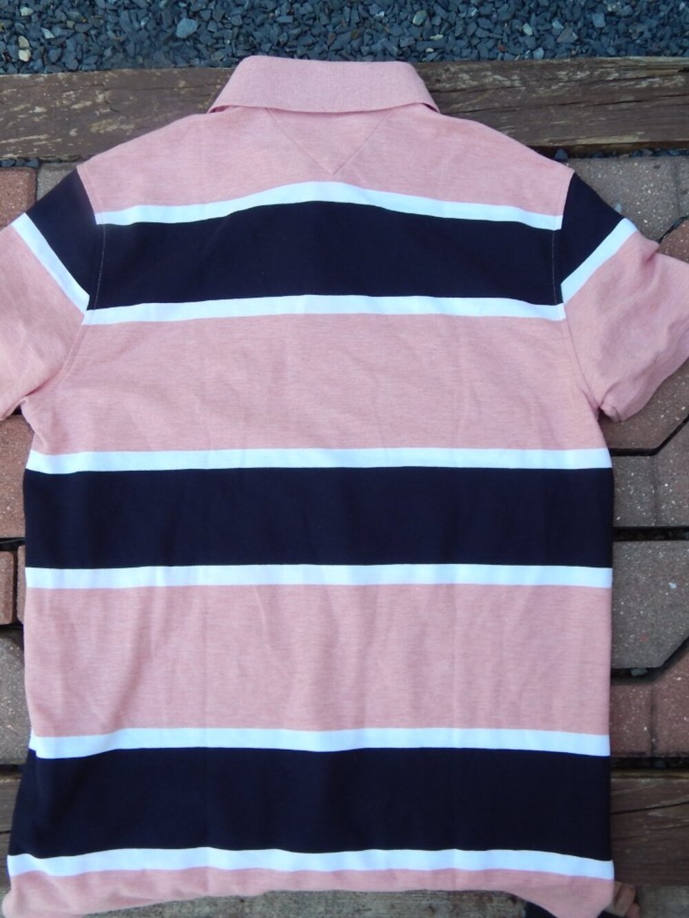 Tommy Hilfiger Mens Colorblock Stripe Polo Size Large NWT - Picture 4 of 4